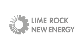 Lime Rock New Energy grayscale logo