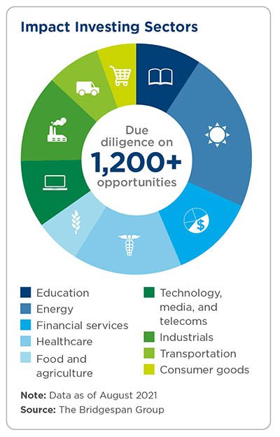 Graphic: Impact investing sectors analyzed
