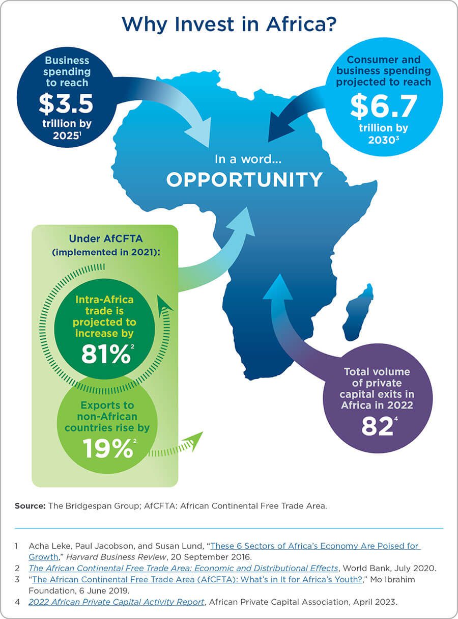 Why invest in Africa graphic